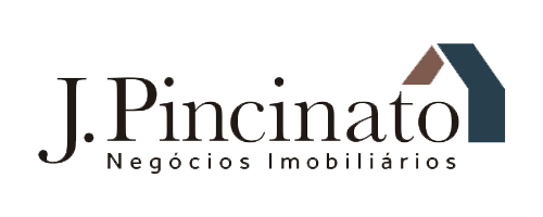 Logotipo vazado da imobiliária J.Pincinato